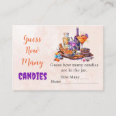 Ghost Halloween raad hoeveel Snoepjes er spelen Informatiekaartje (Voorkant)