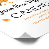 Ghost Halloween raad hoeveel Snoepjes er spelen Poster (Hoek)