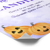 Ghost Halloween Raad hoeveel Snoepjes spel Poster (Hoek)