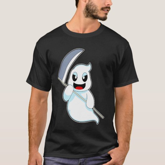 Ghost Halloween Reaper T-shirt (Voorkant)