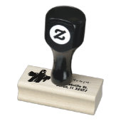 Ghost Halloween Retouradres Rubberstempel (Stempel)