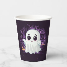 Ghost Halloween Schattigee Illustratie Papier cup