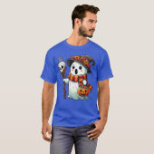Ghost Halloween Shirt Schattige Ghost Trick or tre (Voorkant volledig)