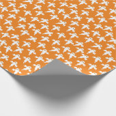 Ghost Halloween Sinaasappel Cadeaupapier (Hoek)