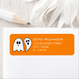 Ghost Halloween sinaasappel Etiket