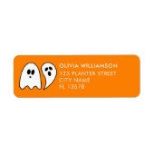Ghost Halloween sinaasappel Etiket (Voorkant)