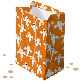 Ghost Halloween Sinaasappel Medium Cadeauzakje