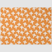 Ghost Halloween Sinaasappel Tissuepapier (Voorkant)