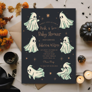 Ghost Halloween Spooktacular Baby shower Kaart