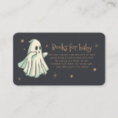 Ghost Halloween Spooktacular Books voor Baby Informatiekaartje (Voorkant)
