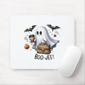 Ghost Halloween Spooky Book Herfst Halloween Ghost Muismat (Met muis)