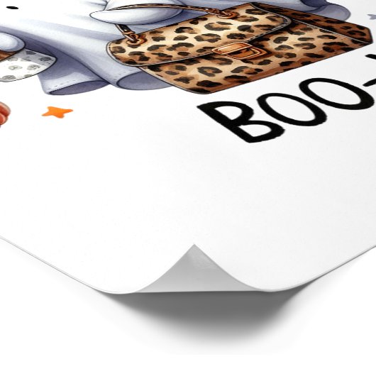 Ghost Halloween Spooky Book Herfst Halloween Ghost Poster (Hoek)