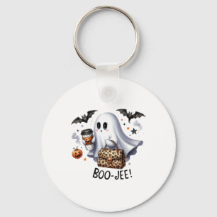 Ghost Halloween Spooky Book Herfst Halloween Ghost Sleutelhanger