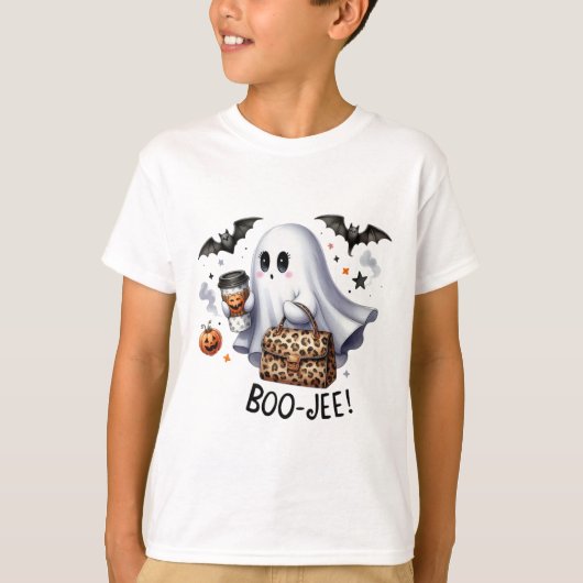 Ghost Halloween Spooky Book Herfst Halloween Ghost T-shirt (Voorkant)