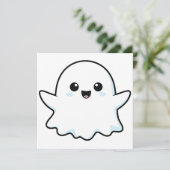 Ghost Halloween T-shirt Kaart (Staand voorkant)