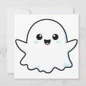 Ghost Halloween T-shirt Kaart (Voorkant)