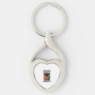Ghost Halloween T-shirt met griezelige Treat Pun e Sleutelhanger