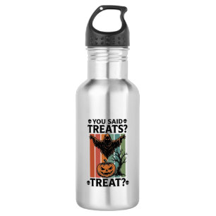 Ghost Halloween T-shirt met griezelige Treat Pun e Waterfles