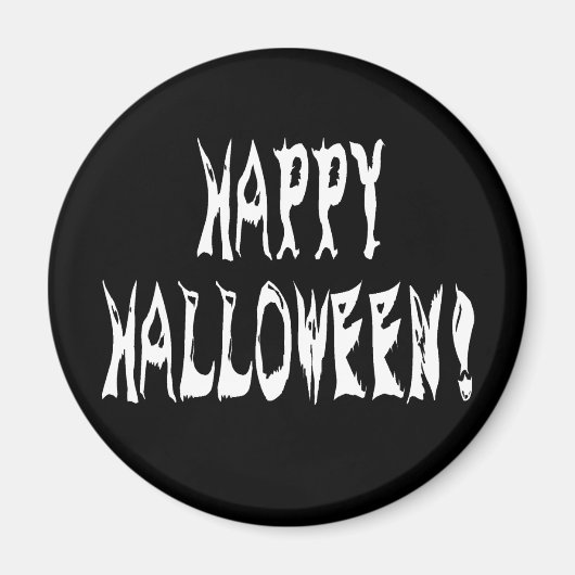 Ghost Halloween Text Magneet (Voorkant)