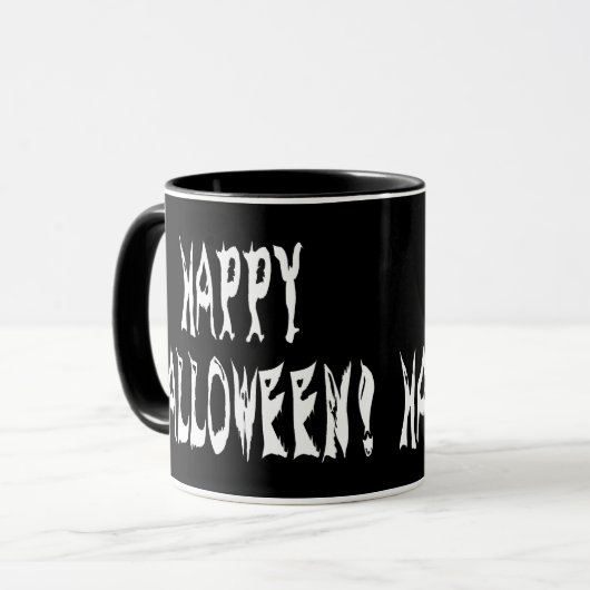 Ghost Halloween Text Mok (Voorkant links)