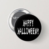 Ghost Halloween Text Ronde Button 5,7 Cm (Voorkant /achterkant)