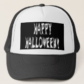 Ghost Halloween Text Trucker Pet (Voorkant)