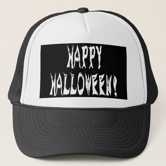 Ghost Halloween Text Trucker Pet (Voorkant)