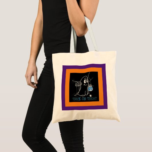 Ghost Halloween Tote Bag (Voorkant (product))