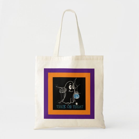 Ghost Halloween Tote Bag (Voorkant)