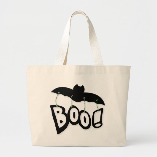 Ghost Halloween Trick or treat Bag Grote Tote Bag (Voorkant)