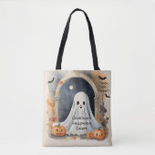 Ghost Halloween Trick or treat Snoep Tote Bag (Voorkant)