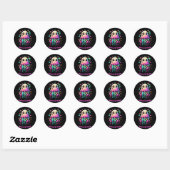Ghost Halloween - Trick or treat Yo' Zelf Ronde Sticker (Vel)