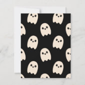 Ghost Halloween Uitnodiging (Achterkant)