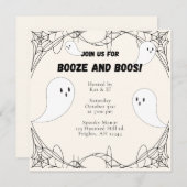 Ghost Halloween Uitnodiging (Voorkant / Achterkant)