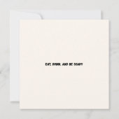 Ghost Halloween Uitnodiging (Achterkant)