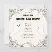 Ghost Halloween Uitnodiging (Voorkant)