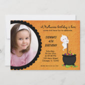 Ghost Halloween Verjaardag Kaart (Voorkant)