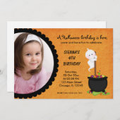 Ghost Halloween Verjaardag Kaart (Voorkant / Achterkant)