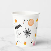 Ghost Halloween Verjaardag Roze Spooktacular Party Papieren Bekers (Achterkant)