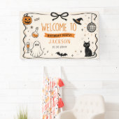 Ghost Halloween Verjaardag Spandoek (Insitu)