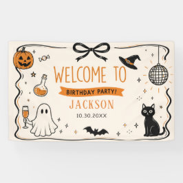 Ghost Halloween Verjaardag Spandoek