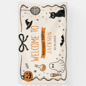 Ghost Halloween Verjaardag Spandoek (Verticaal)