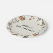 Ghost Halloween Verjaardagsfeestje Papier Borden Papieren Bordje (Gekanteld)