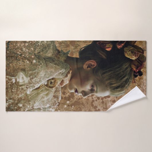 Ghost halloween vrouw badhanddoek (Badhanddoek)