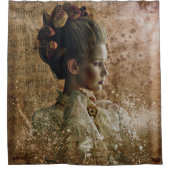 Ghost halloween vrouw douchegordijn (Voorkant)