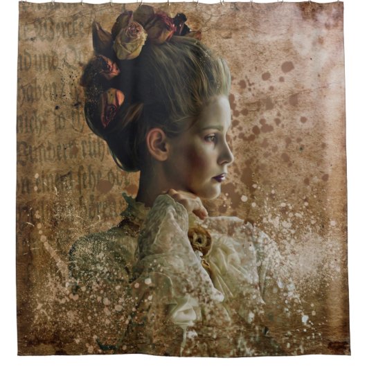 Ghost halloween vrouw douchegordijn (Voorkant)