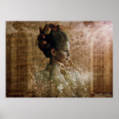 Ghost halloween vrouw poster (Voorkant)