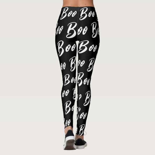 Ghost Halloween wit zwart boek Leggings (Achterkant)