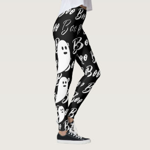 Ghost Halloween wit zwart boek Leggings