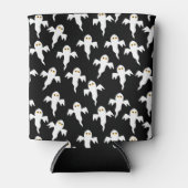 Ghost Halloween zwart en wit Blikjeskoeler (Voorkant)